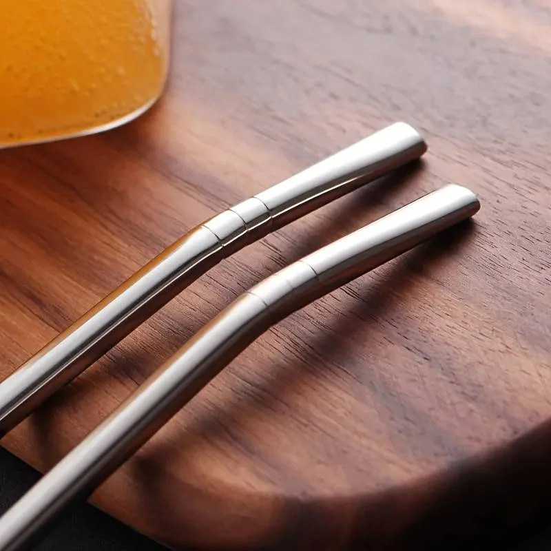 Stainless Steel Straw Spoon And Cleaning Brush, Drinking Spoon Straws With Filter, Metal Stirrer For Coffee Loose Tea Cocktail