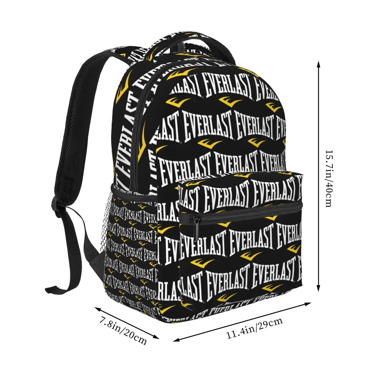 EVERLAST Boxing Logo Graphic Backpack Student Boys Girls BookBag Kids School Bag Computer Shoulder Bags for Men Women