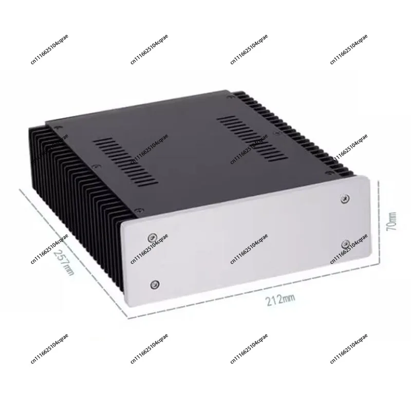 All-Aluminum DIY Audio Chassis Case 2107 with Side Heat Sinks for Amplifier, DAC, Headphone Amp, Preamplifier