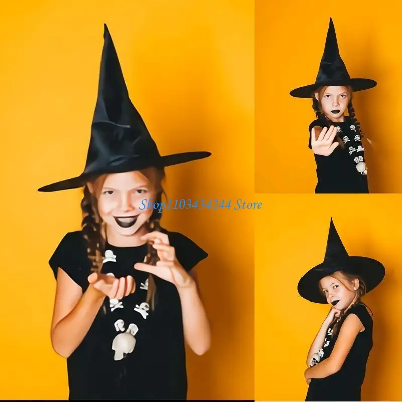 

Модная шляпа волшебника, шляпа на Хэллоуин, детская остроконечная кепка для костюмированной вечеринки