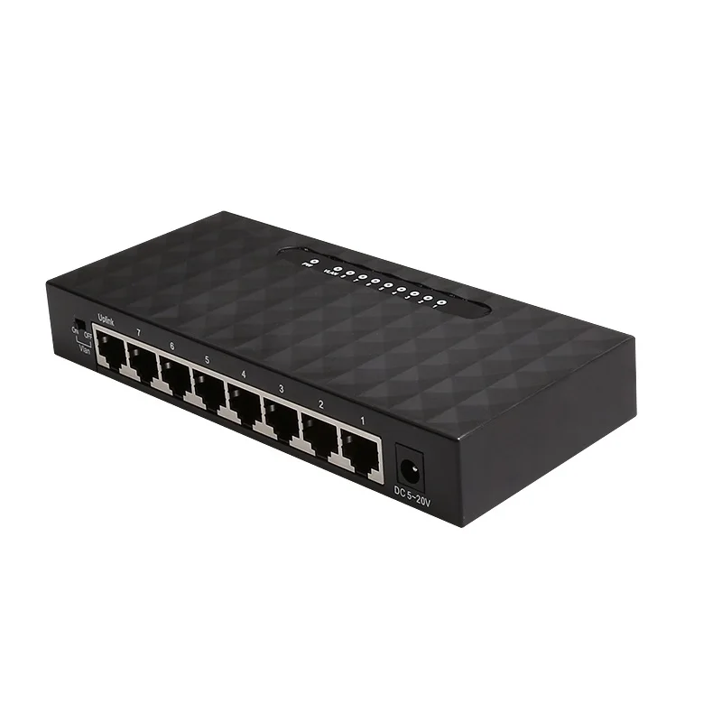 Chipset RTL8370N dan Gigabit 8 Port Gigabit Ethernet Switch Ethernet Switch 8 Port Harga Terendah