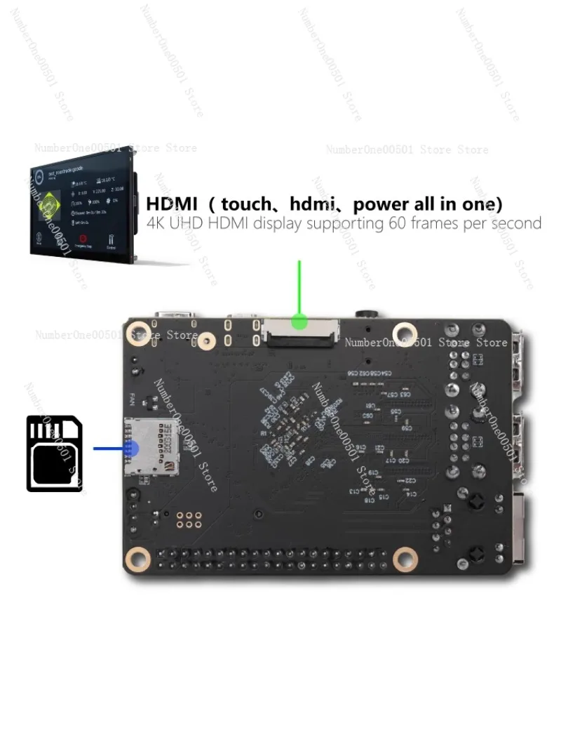 Applicable to FLY PI V2 H5 development board Klipper PC replacement Raspberry Pi 3B main board linux microcontroller