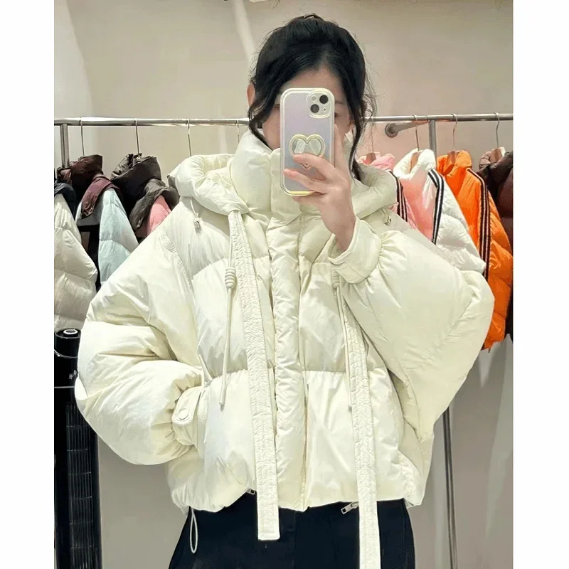 Korean Fashion Warm Parka Women New Short Snow Outwear Warm Coat Thick Warm Padded Jacket Hooded