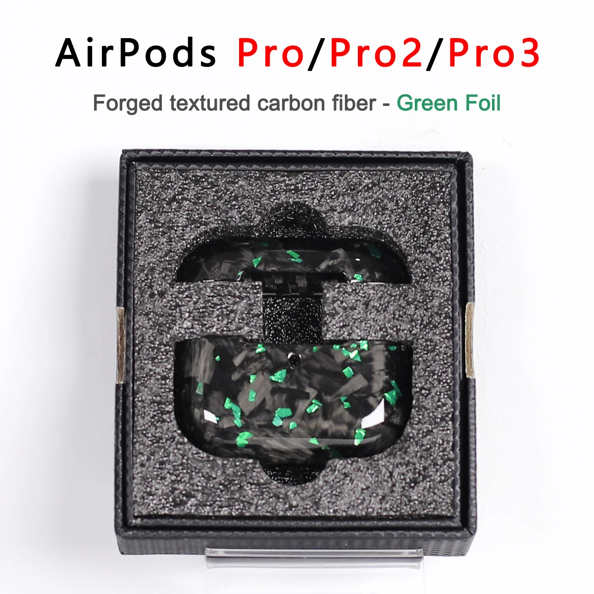 YTF-Carbon Carbonfaser-Hülle für AirPods Pro 3 Kabelloses Laden Bluetooth-Kopfhörer-Schutzhülle für AirPods Pro 2 Dünn und Leicht – Detail 19