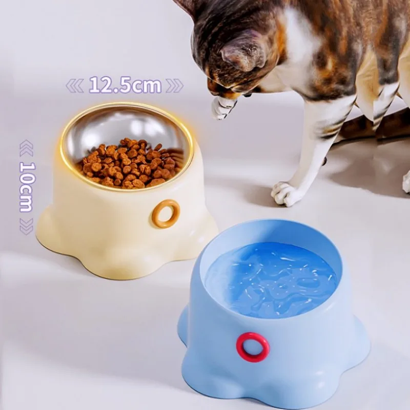 

Dog Food Bowl Stainless Steel Dog Bowls Neck Protector Bowls for Dogs Feeding Drinking Anti-knock Cat Water Bowl Pet Feeders