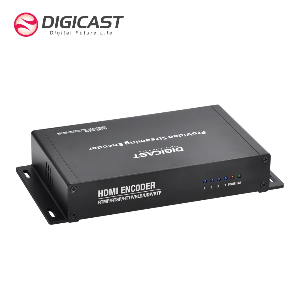 DMB-8904A-EC 4 Channel Digital Encoder HD MI To H265  Streaming Encoder For Facebook Yotube