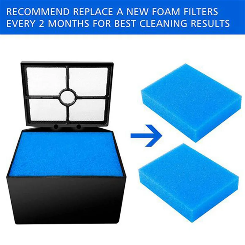 2 Set Rol Sikat Filter dan Suku Cadang Pengganti Busa Pra-filter untuk Tineco Ifloor HF10E-01 Penjualan Basah Kering Tanpa Kabel