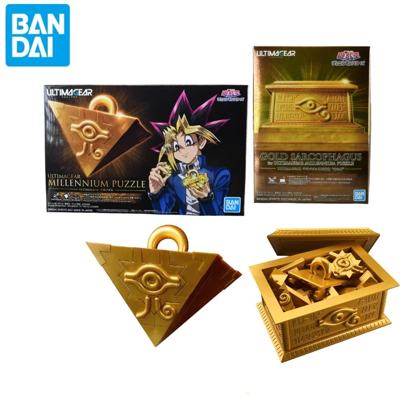 

В наличии Duel Monsters Yu-Gi-Oh! Ultimagear UA Millennium Puzzle Gold Sarcophagus Bandai Аниме Модель игрушки Фигурка