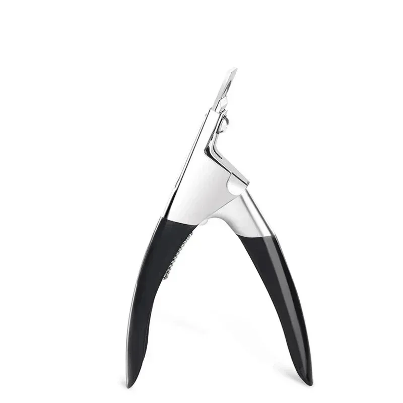 Professional U-Shaped False Nail Cutter, Straight Edge Fake Nail Tip Clipper, Manicure Pliers Nail Capsule Guillotine Tool view 2
