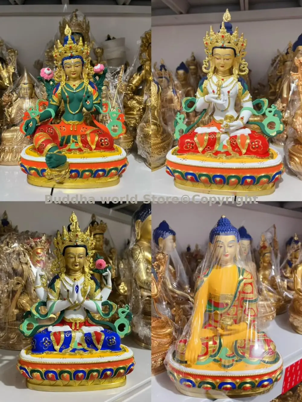 TOP quality Nepal Tibet color buddha statue Shakyamuni Vajrasattva Vajra Goddess Guanyin Tara Wholesale Professional supplier