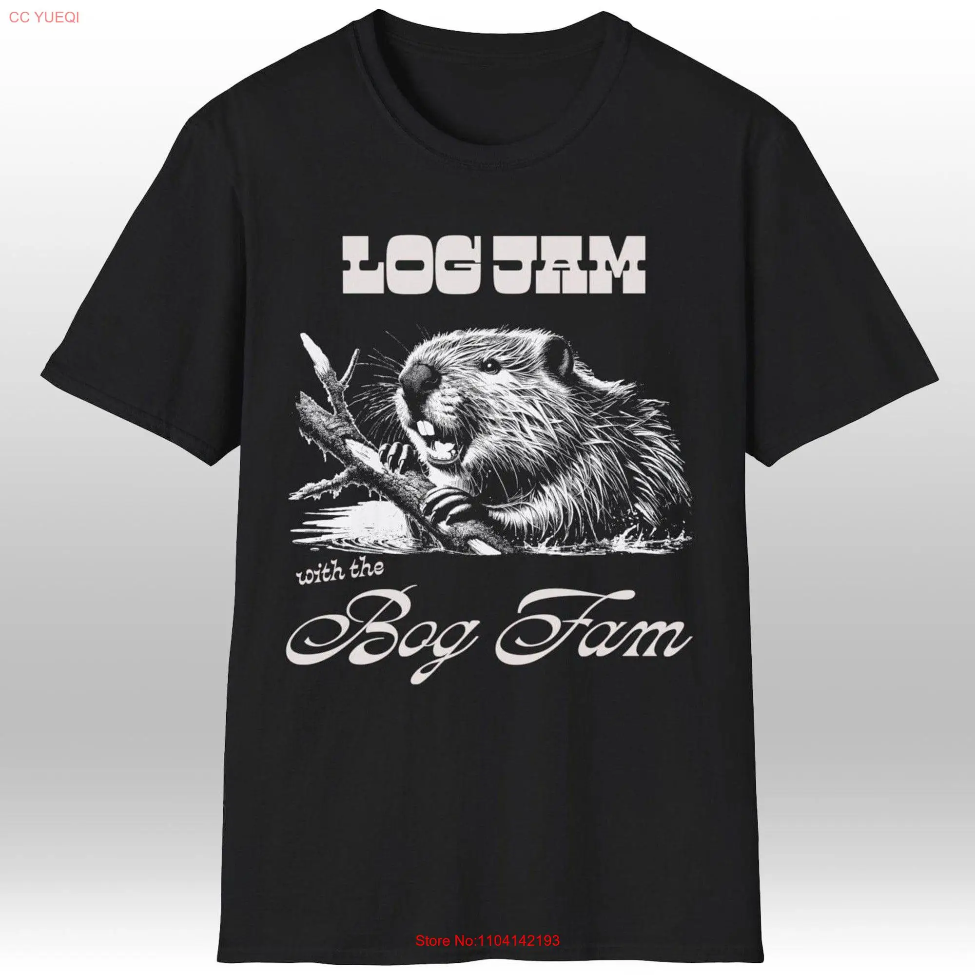 Log Jam With The Bog Fam T Shirt long or short sleeves