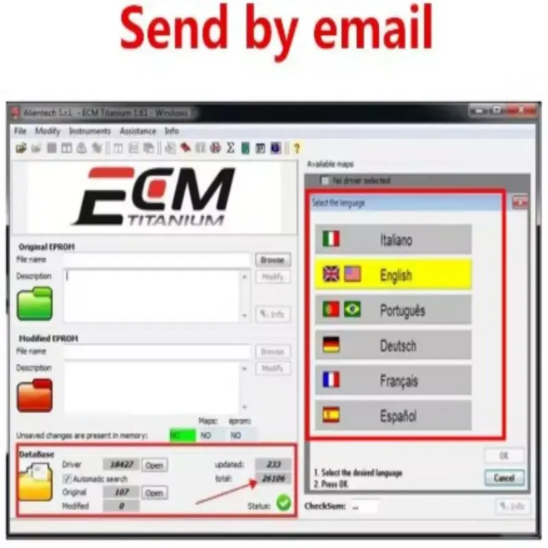 

2025 is hot! ECM TITANIUM 1.61 with 26000 + ECM 18259 controller + ECU tool drivers Send link or CD or USB windows 7/8/10