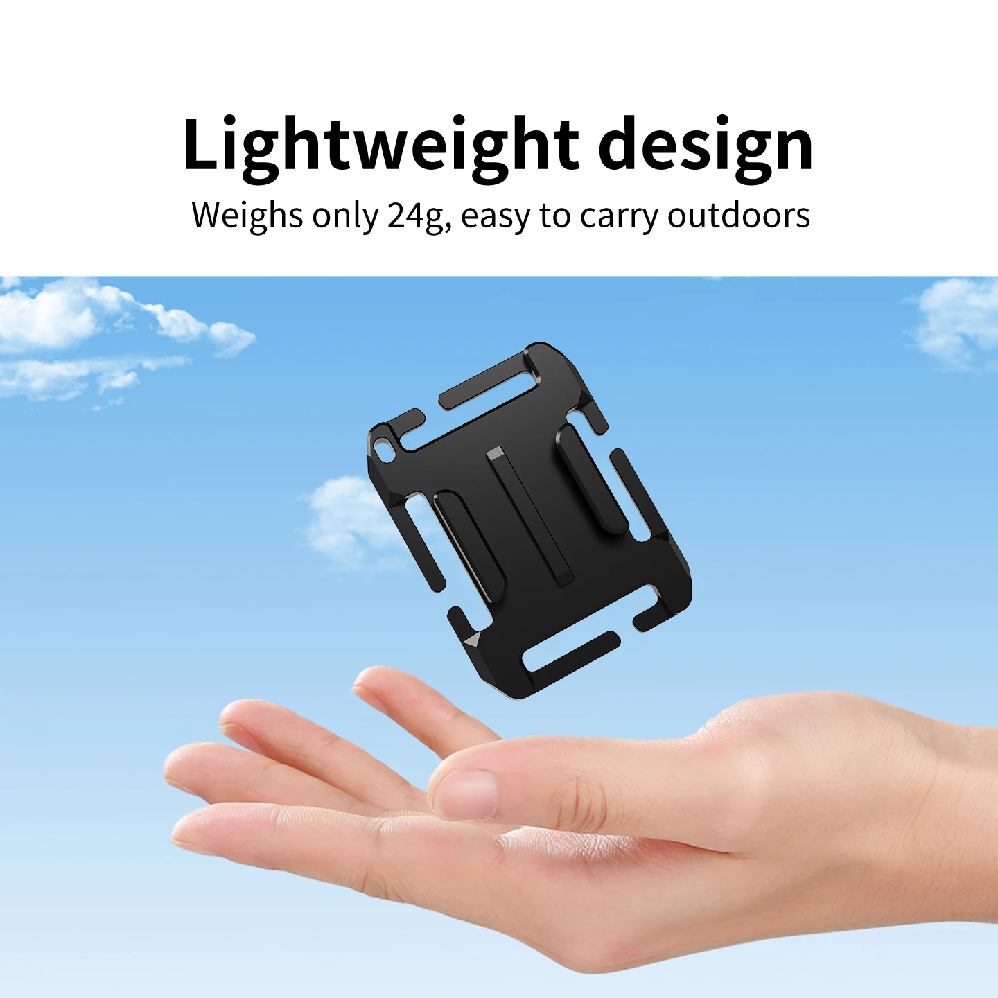 Taktische Outdoor-Kamerahalterung mit Schnalle und Haken für GoPro 13 12 DJI Insta360, Passend für 25-32mm Gurtband für MOLLE-Weste und Rucksack – Detail 1