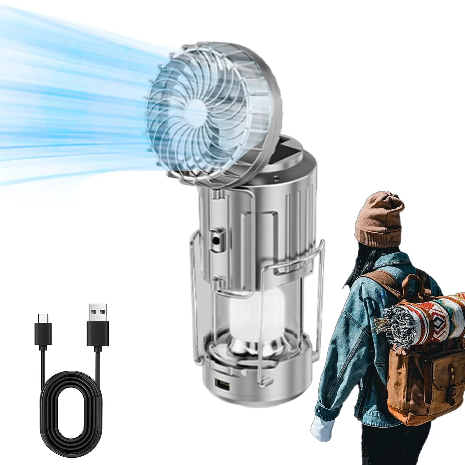 

Lanterns For Camping Solar Powered LED Lantern Camping Accessories Rechargeable Waterproof Survival Gear Power Bank With