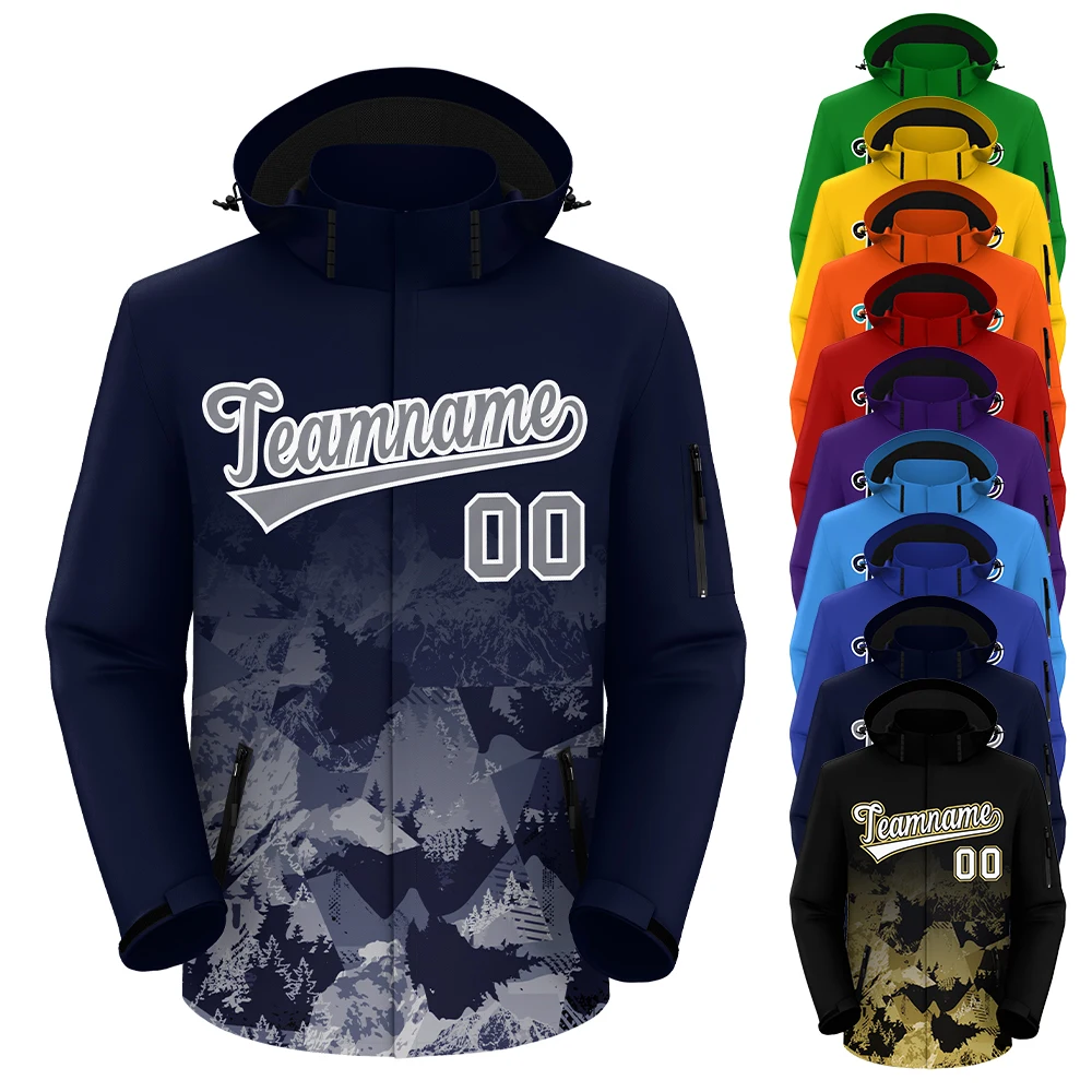 

Best Selling High Quality Custom Winter Windbreaker Waterproof Softshell Jacket for Men Plus Size Knitted Cotton Direct Factory