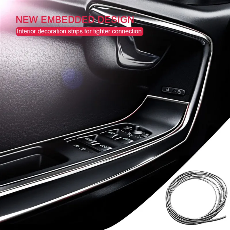 

For AUDI A3 8P S3 A1 8X A4 B7 B8 B9 A5 A6 C5 C6 C7 A7 TT Q3 8U Q5 8R Car interior Dashboard Door Gap Cover Trim Strip Accessoire