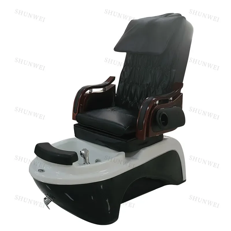 Electric Foot Massage Reclining Chair for Nail Art Eyelash Extension Eyebrow Tattoo Beauty Spa Pedicure Foot Bath Sofa