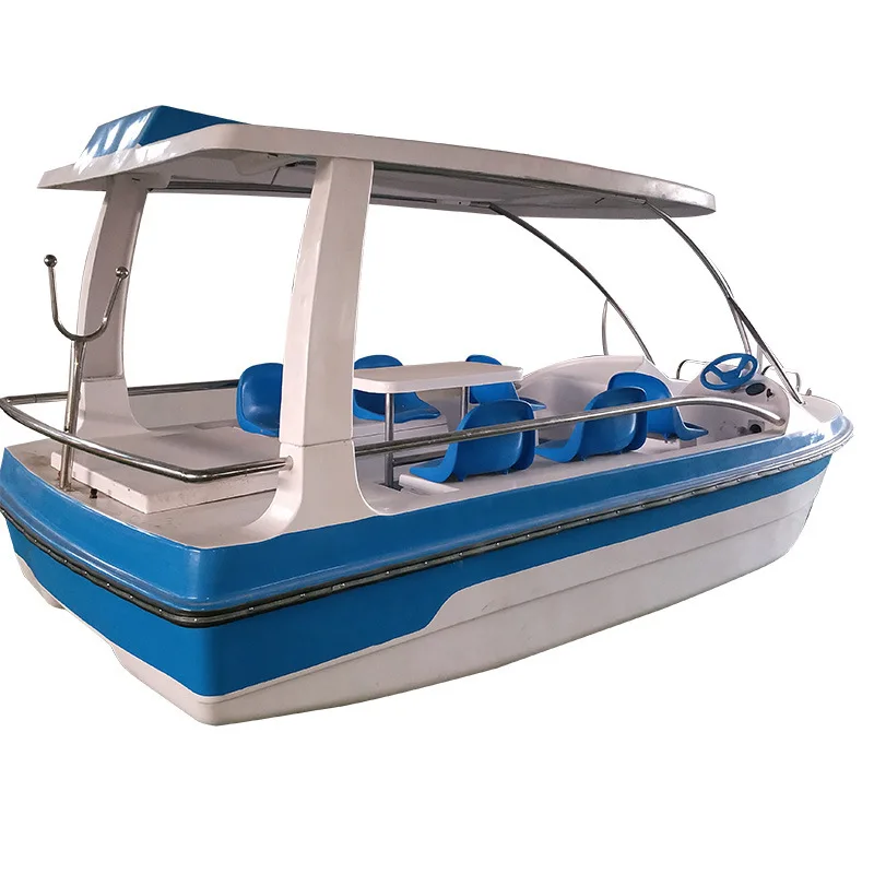 

Six person self draining electric boat, high-power electric boat, park scenic area amusement boat