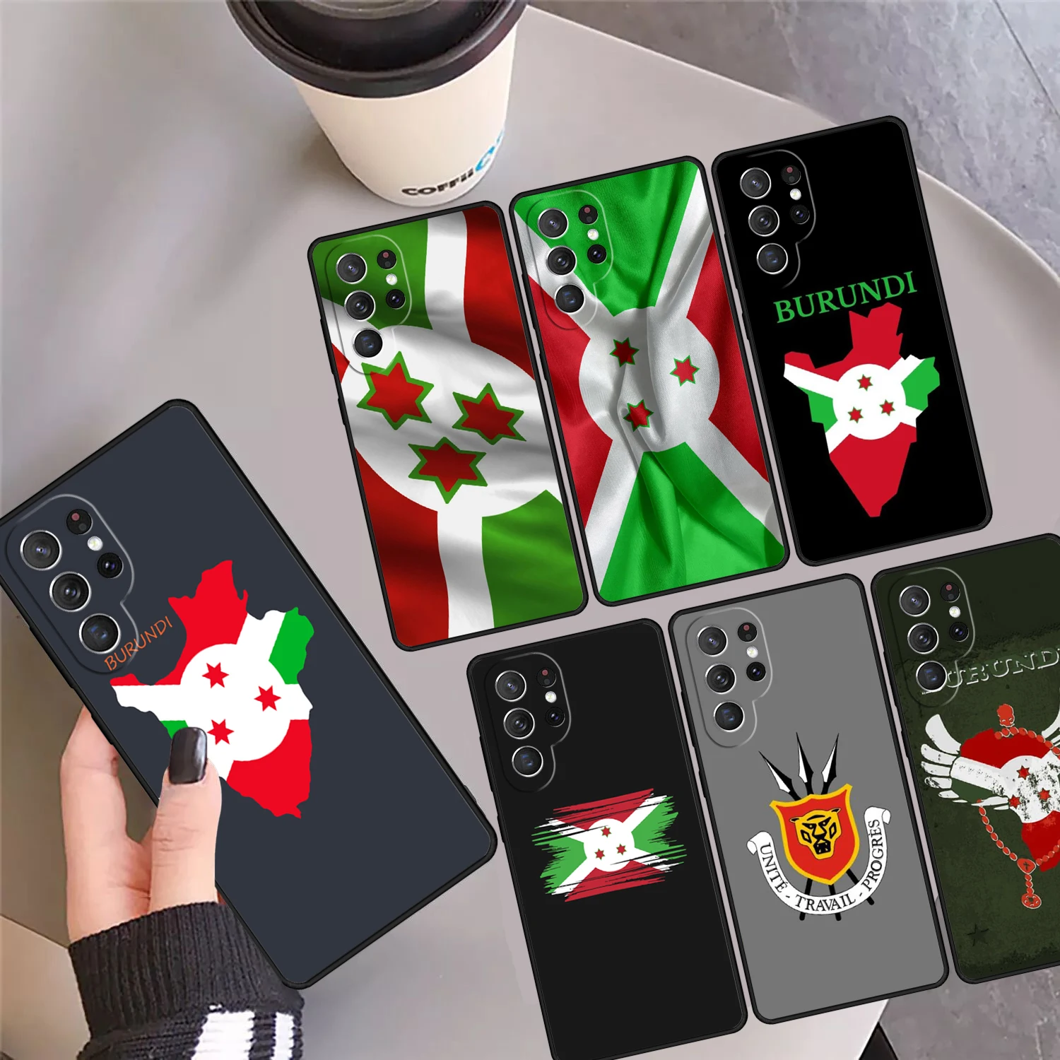 

Burundi Flag Phone Case Cover Coque For Samsung GalaxyS25 S24 Ultra S23 S22 Plus S21 FE S20 Note 10 Pro Note 20 Ultra lite