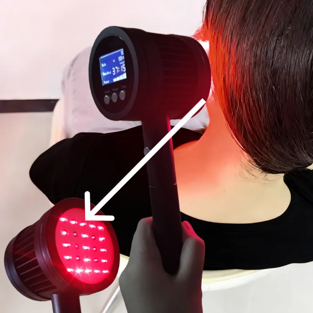 3000mW Professional Dual NIR Therapy Instrument, 808nm & 905nm with 25 Diodes for Deep Tissue Joint Pain Treatment and Healing