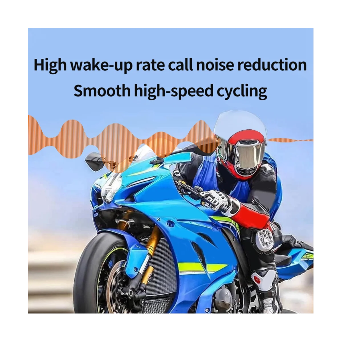 V11 Motorcycle Helmet Bluetooth Headset Portable Smart Waterproof Wireless Noise Cancelling Intercom Headset