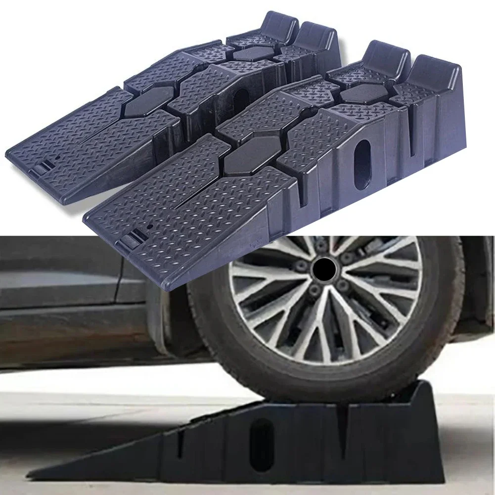 

1/2Pcs Car Maintenance Ramp 90x33x22cm Car Tire Lifting Pad Outdoor Rescue Tools For Automobiles Car Repair Shop Tire Ramp