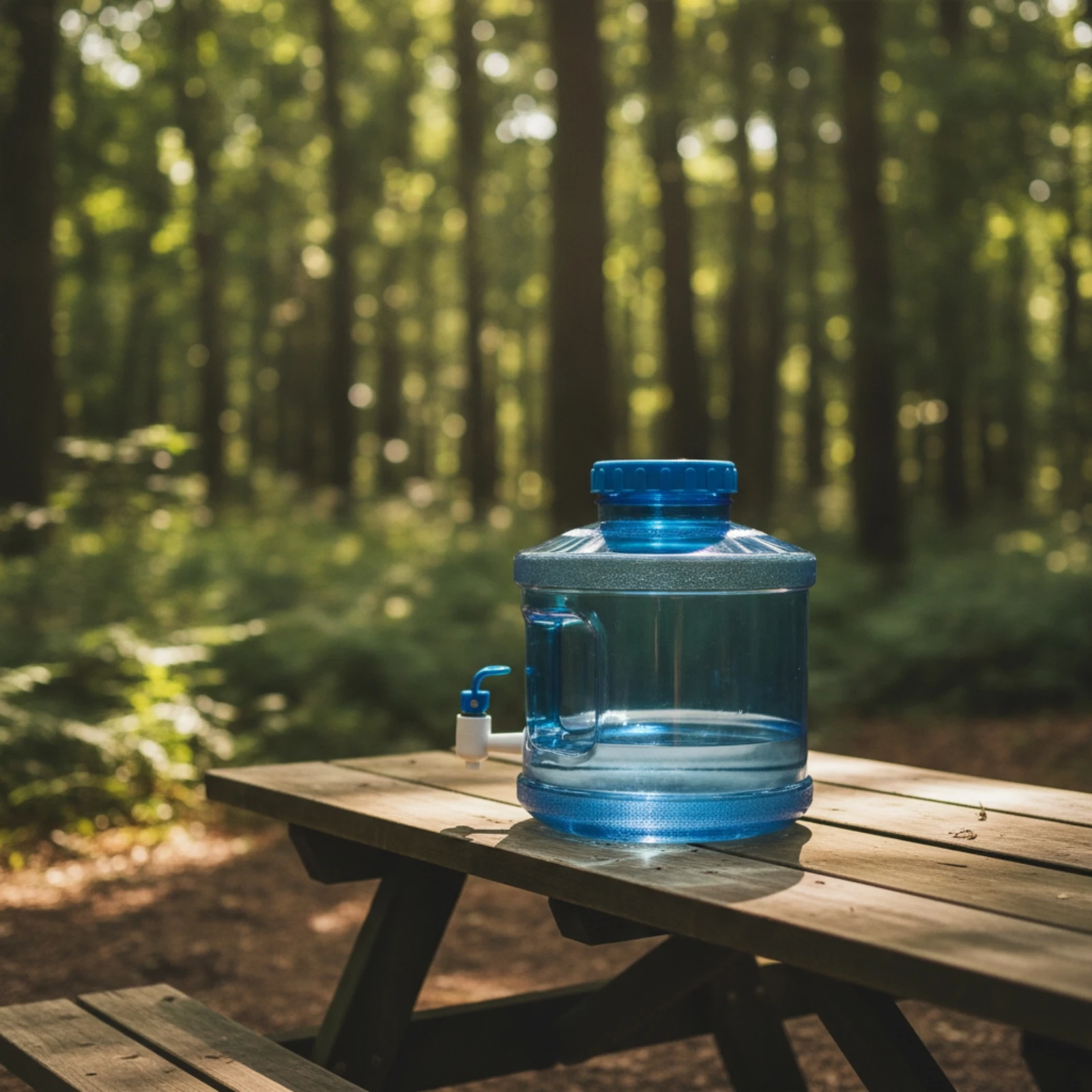 Beverage Container Sturdy Polycarbonate Water Container with Faucet for Home Kitchen, Camping