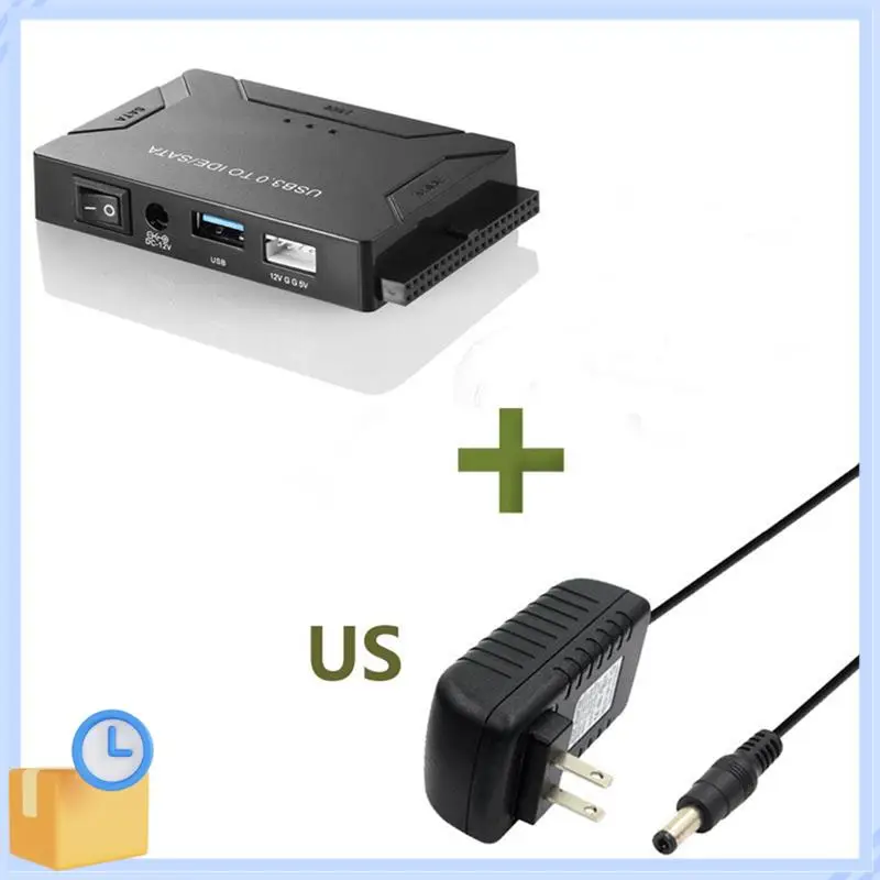 Popular USB3.0 Hard Drive Adapter, 3-Way USB3.0 To SATA/IDE Easy Drive Cable, Multi-Function Easy Drive Cable, 1 Set ABS US-Plug