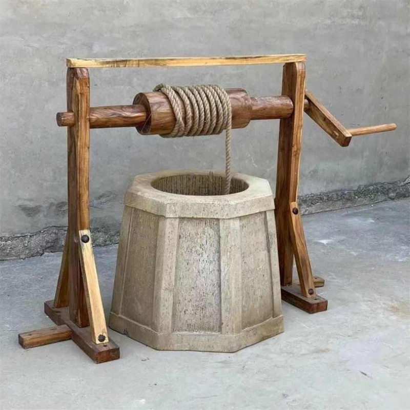 

Household courtyard manhole cover circular well platform water well cover octagonal fence ornament