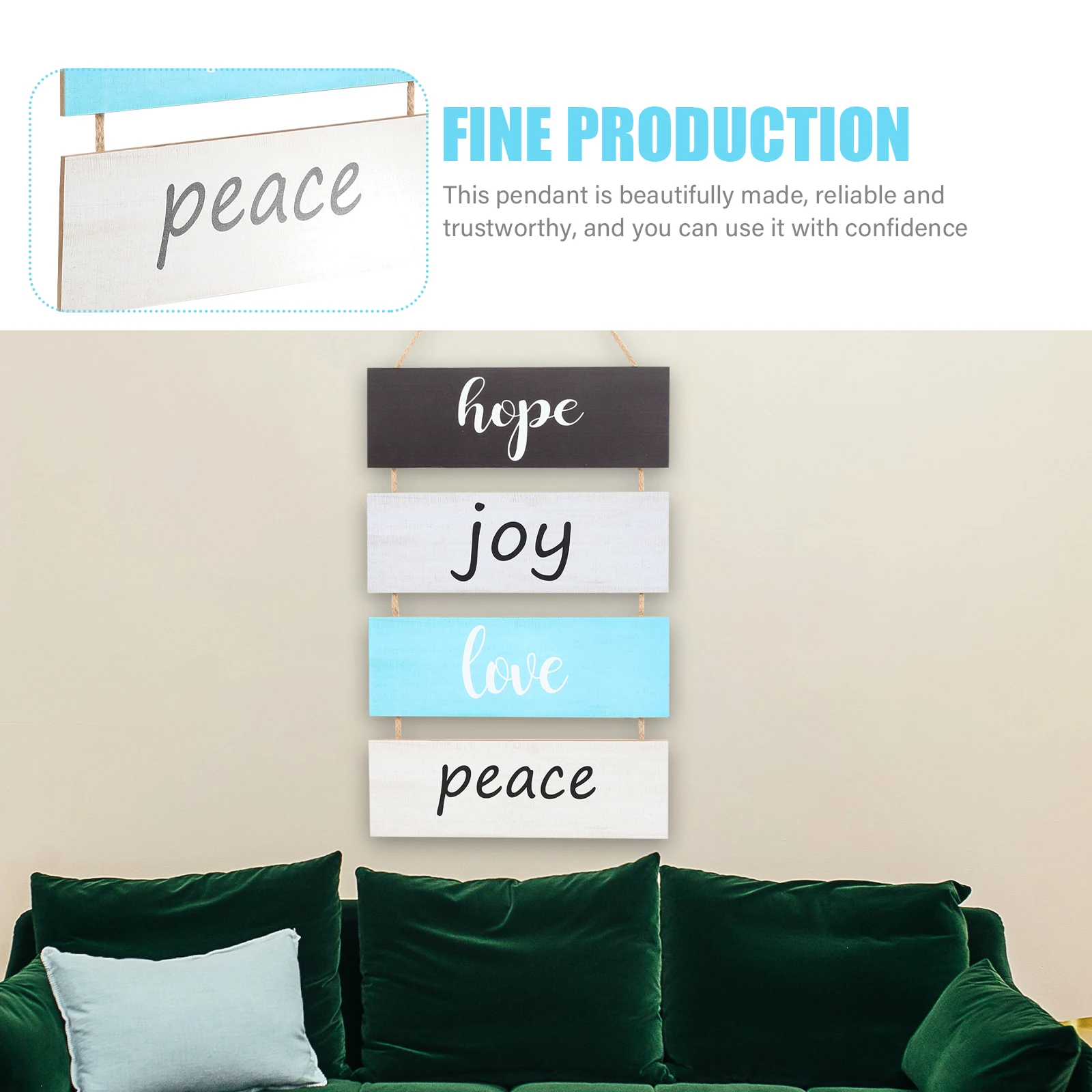 

Home Door Sign Wooden Plaque Wall Decoration Vintage Hanging Household Mural Ornaments