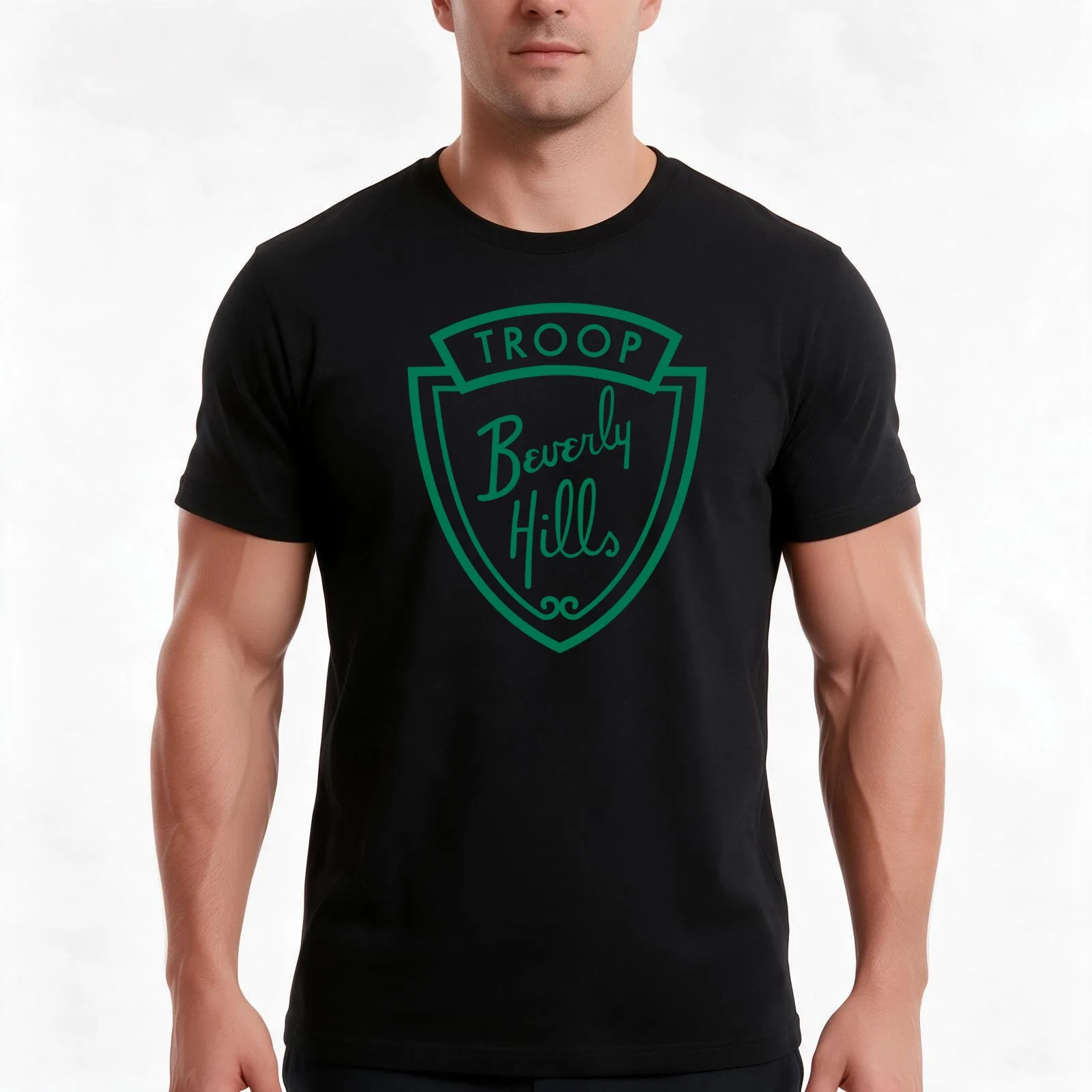 Troop Beverly Hills - Professional Graphics T-Shirt, Summer Casual Cotton Tee, Oversized Streetwear Tops, Vintage Graphic Print