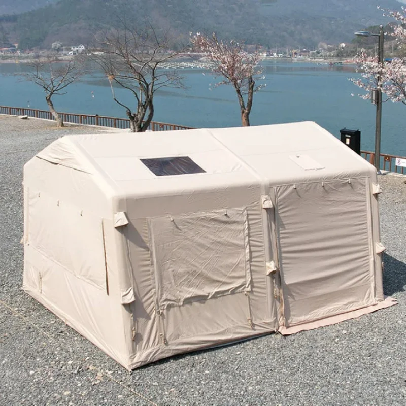 مصنع الساخن بيع كبير نفخ خيمة غرفتين للتخييم الأسرة في الهواء الطلق #3