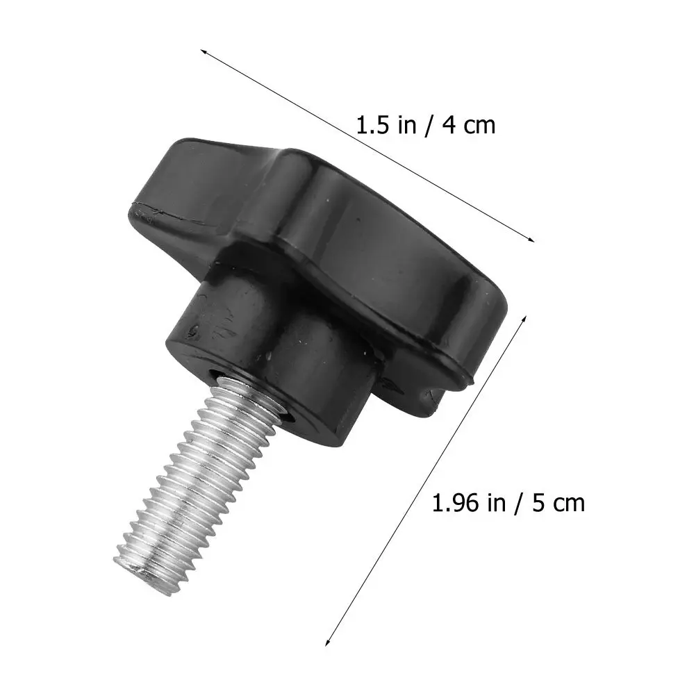 6Pcs Threaded Plum Blossom Screw Knobs Ergonomic Handgrips Clamping Knob for Industrial Machinery Lab Instruments Pharmaceutical