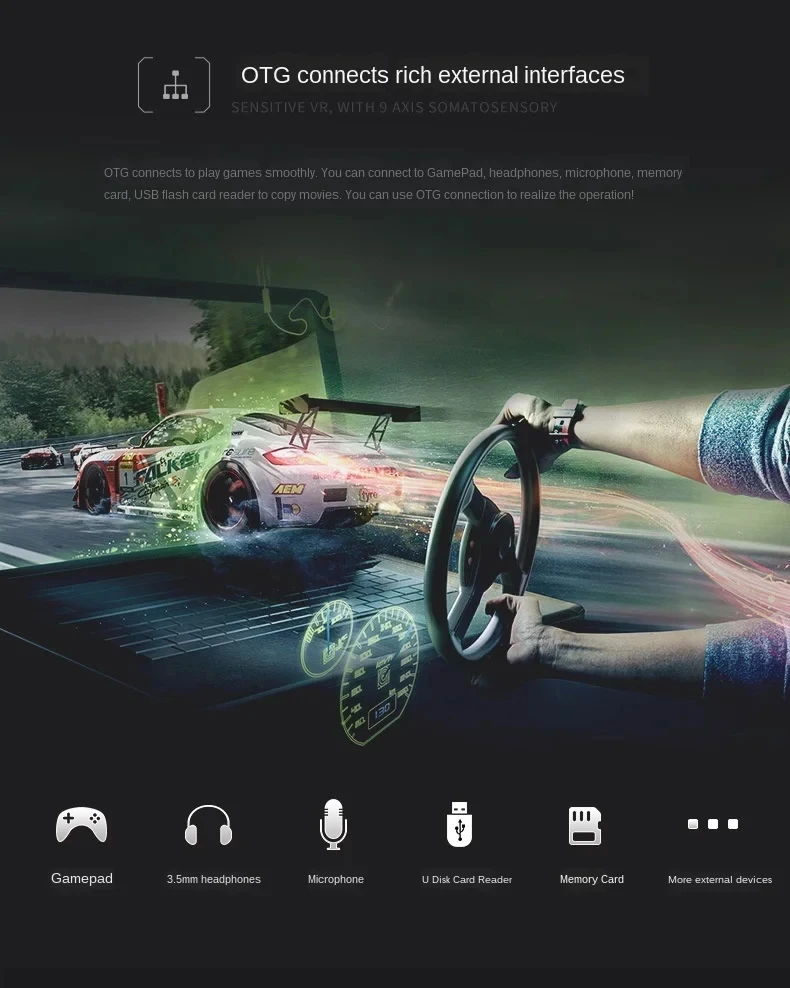 Original SC Ai06 2G+16G Smart AR Glasses 2K HD Screen Augmented Reality Support WIFI Bluetooth Operating System VR Glasses