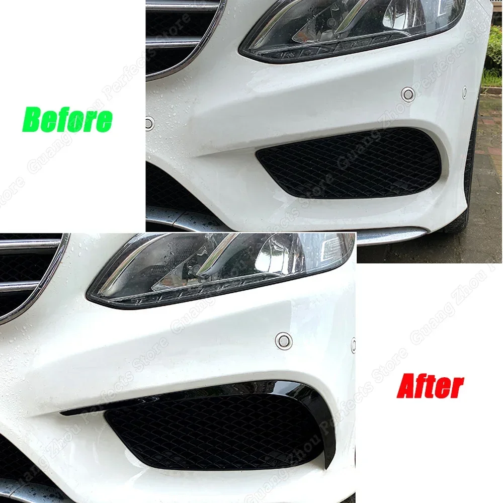 For Mercedes Benz E Class W212 S212 E300 E350 E400 E500 AMG 2013-2016 Fog Front Light Frames Cover Trim Racing Grille Tuning ABS