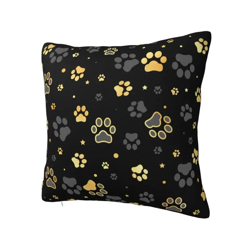 Animal Footprint Dog Paw Prints Cushion Cover Soft Polyester Throw Pillow Case For Sofa Car SeatHome Decoration Pillowcase