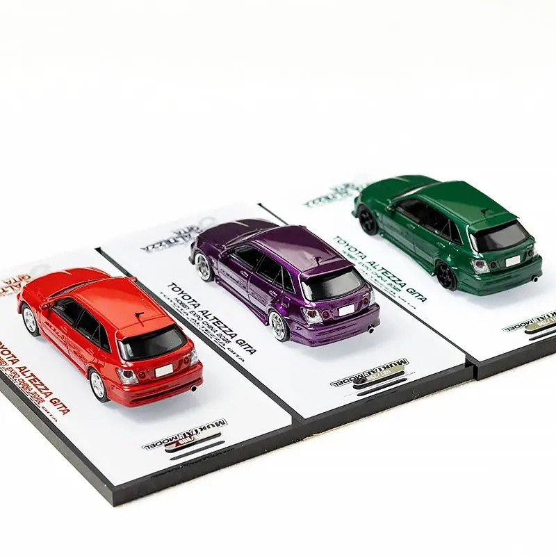 ダイキャスト モータル 1:64 スケール トヨタ アルテッツァ バイト シャーク 自転車/セット 合金車モデル コレクタブル おもちゃ ギフト 記念品 ディスプレイ オーナメント