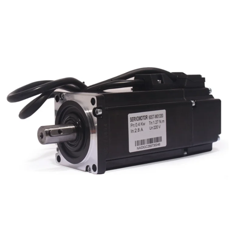 90ST-M02430 CNC Parts Servo Motor with Single-Phase Driver Kit 0.75KW 220V 3A 2000RPM 2.4N.M Waterproof Mask Machine AC Motors