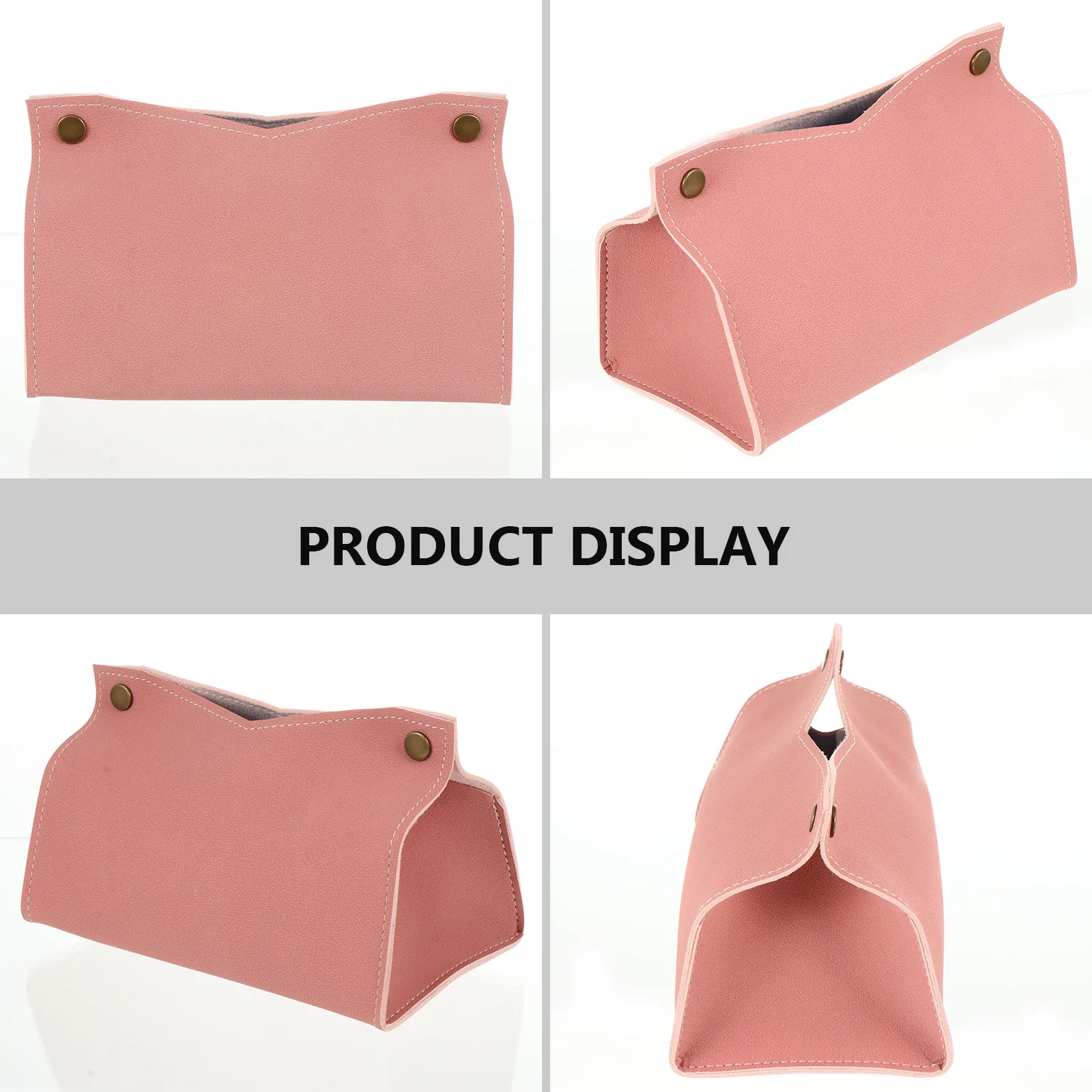 

Tissue Box Napkin Container Square Paper Towel Holder Lightweight Compact Storage Case Creative PU Material Home Office