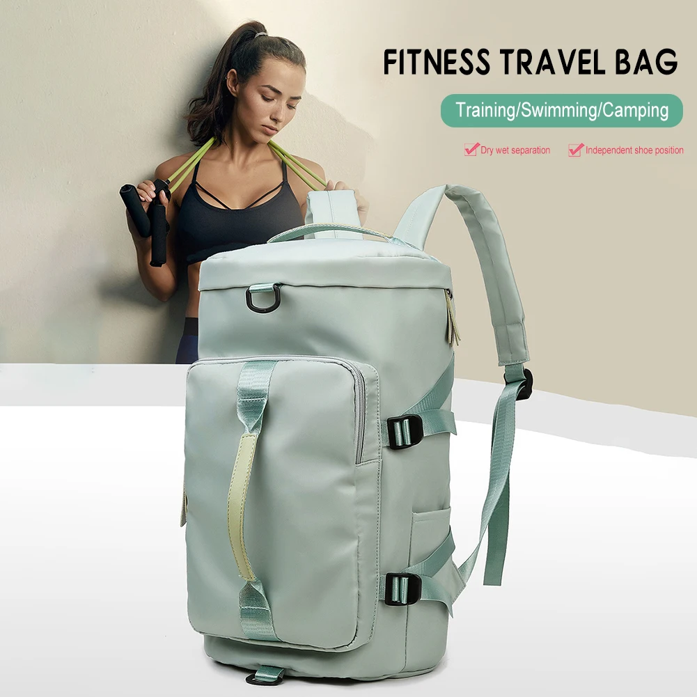 Fashion Bucket-shaped Fitness Travel Bag Multipurpose Large Capacity Bag For Travel Swimming Camping