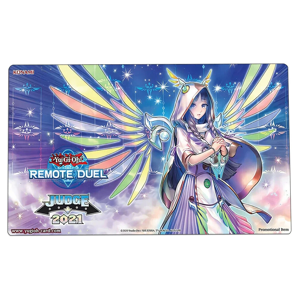 2mm YGO Diviner of the Herald Foil Holographic Shinny Holo Playmat Collection Board Game Trading Cards Mat Mouse Pad Storage Bag