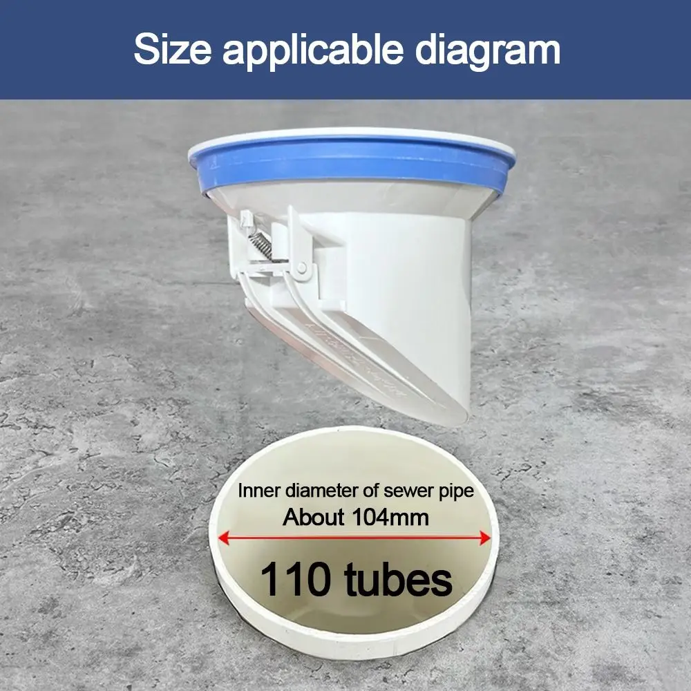 

Anti-leak Toilet Flange Ring Automatic Closing Odor-resistant Drain Pipe Cover Floor Outlet Outlet Spill Sealing