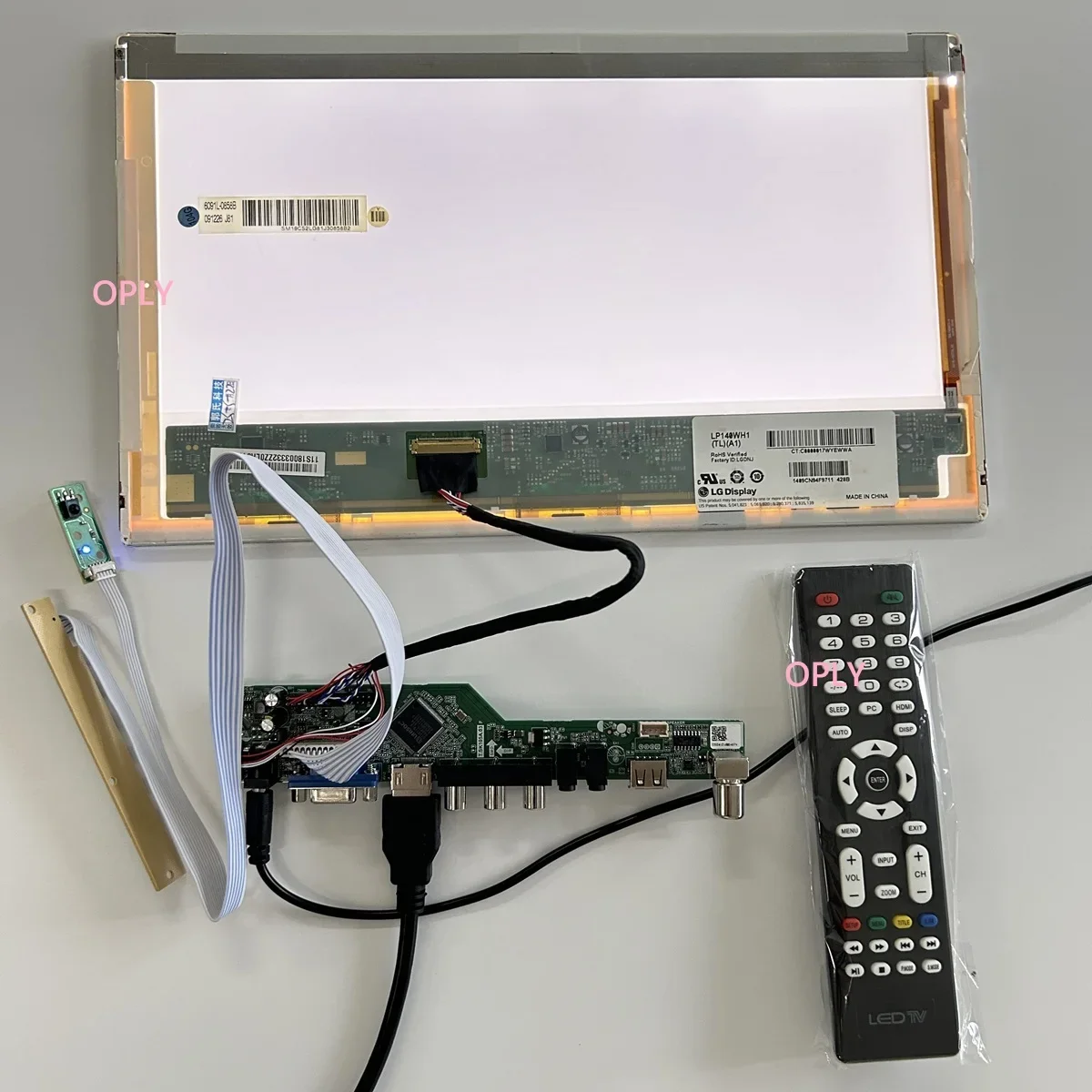 ل LG LP156WHB-TLA1 LP156WHB LTN156AT02 1366x768 15.6 "HDMI-متوافق RF USB AV VGA TV تحكم مجلس عدة شاشة LED لتقوم بها بنفسك