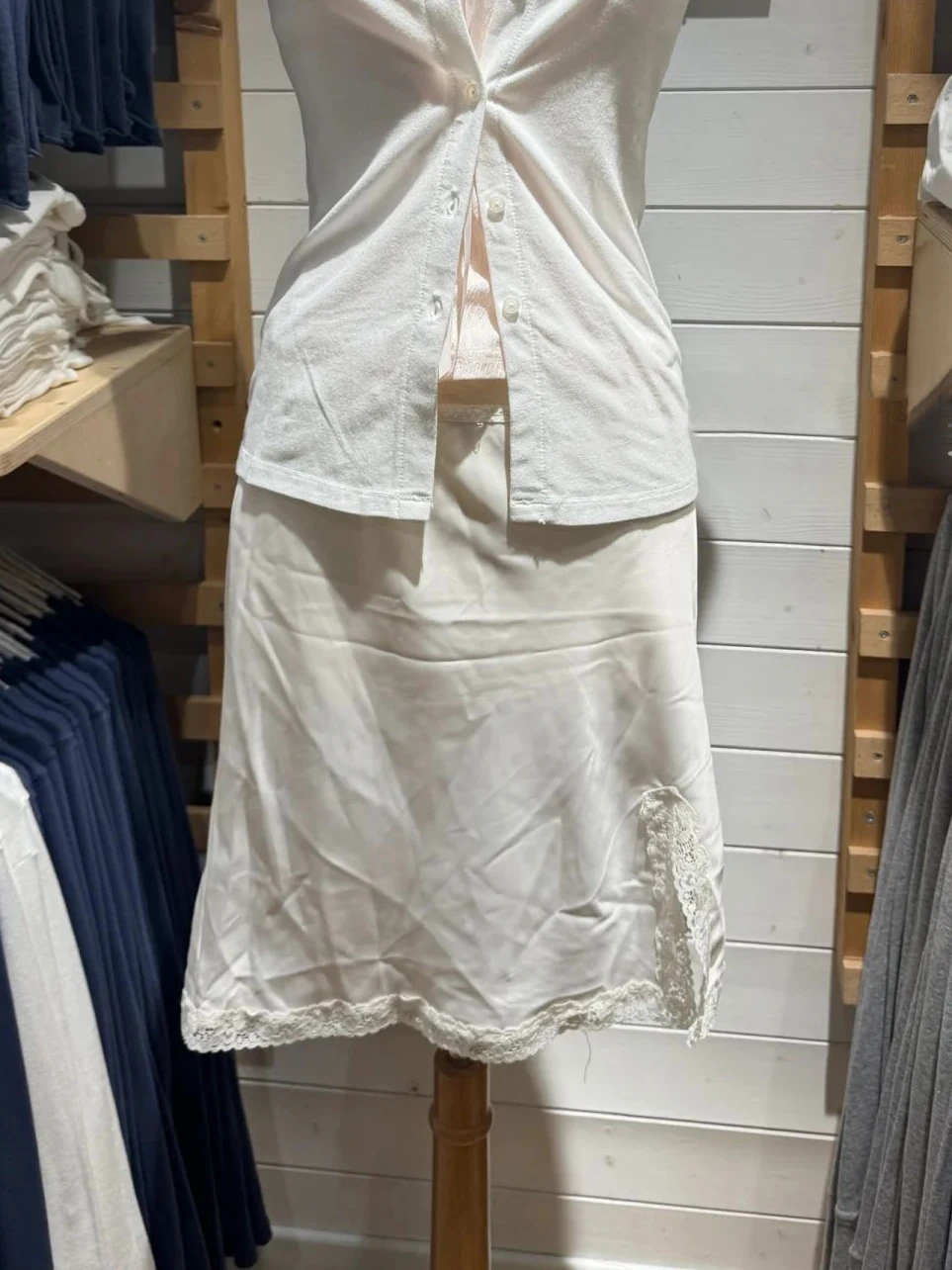 Lace Trim Stain Mini Skirts Woman Summer A-line Split Short Faldas Female Casual Sweet White Elegant Preppy Style Skirt New