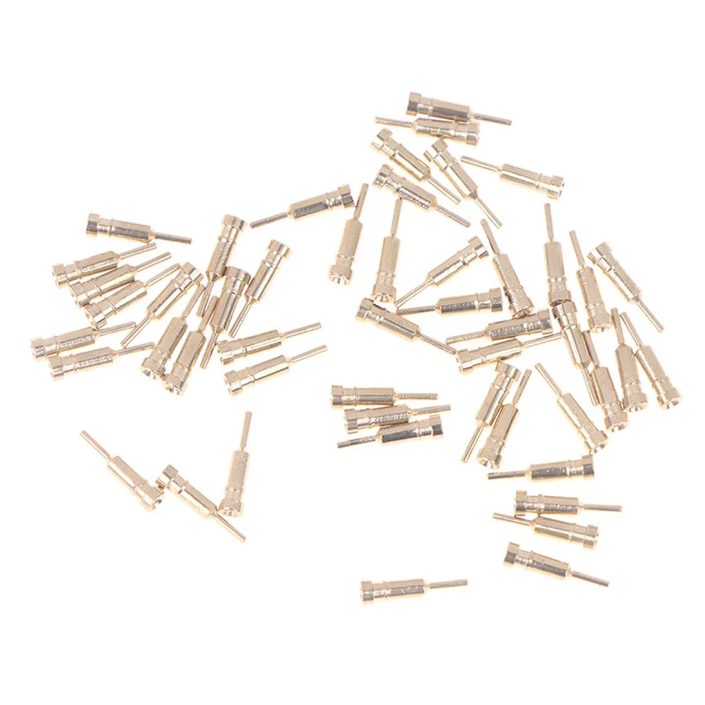 50pcs Copper Female Pin Socket For YS13-3 QS16 Glow Discharge Tube VFD Clock Wiring Stable Connection Electronic Component