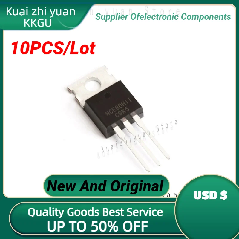 

10PCS/Lot New And Original NCE80H11 Import TO-220 80V 110A MOS Field Effect Tube The Controller Is Commonly Used 80H11