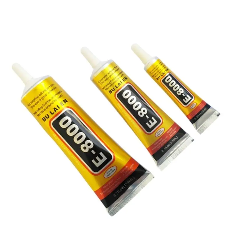 E8000 15/50/110ml Super Liquid Glue Sticks Multipurpose Adhesive Make Rhinestone Jewelry Crafts Repair Touch Screen Glass Tool