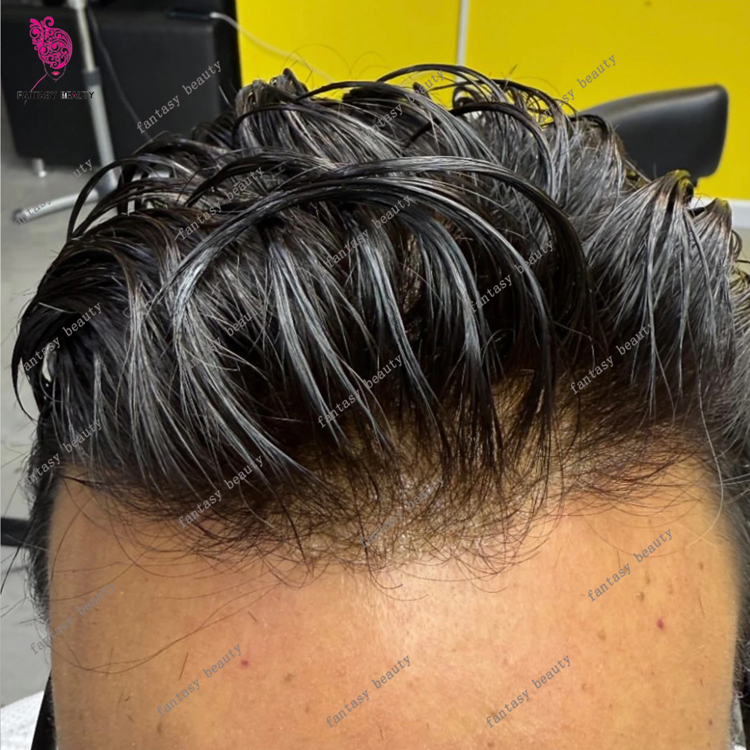 

Светлая 80% Плотность 0,02 мм Супер Тонкая Кожа Натуральная Линия Волос Человеческие Волосы Мужской Парик Черный Серый Коричневый Блондинка Мужской Парик Капиллярный Протез