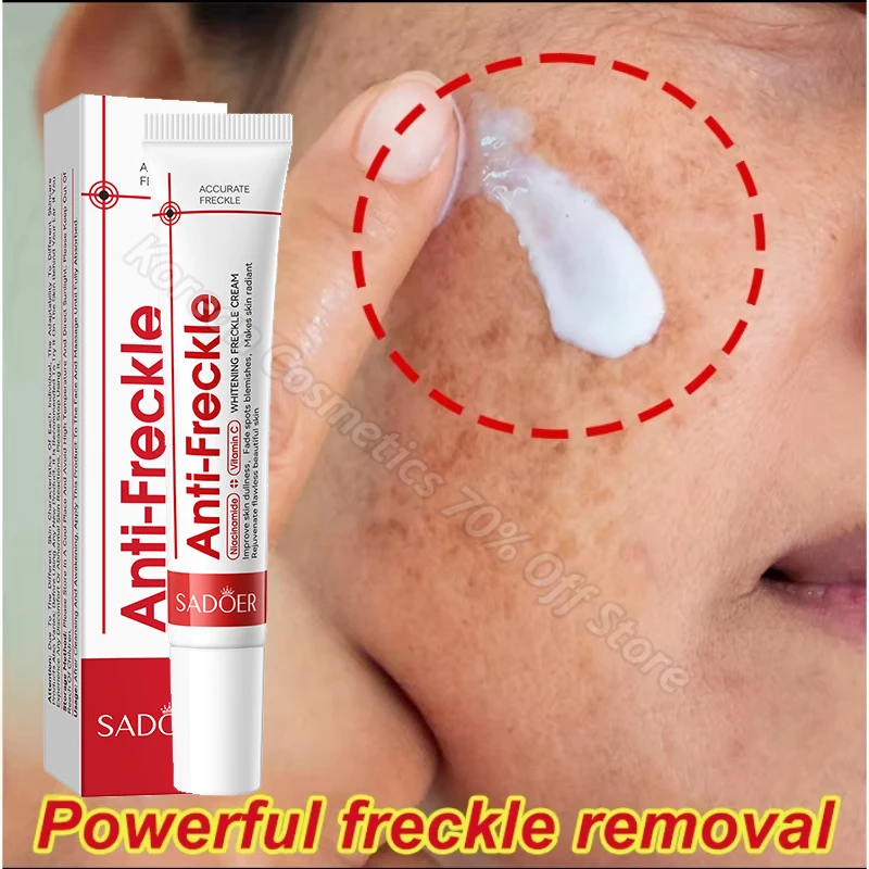 

Powerful Dark Spots Freckle Remover Whitening Cream Melanin Correcting Glowing Essence Anti Pigmentation Brighten Dark Skin Care