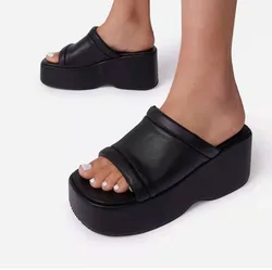 Large Size 41 Low Heel Summer Slipper Sexy Pointed-Toe Size 43 Mules Woman Shoes High Heels Sexy Slip on Leisure Sandals Women